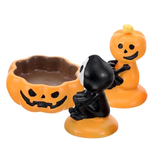 Hemobllo 1Satz Halloween Kürbis Teelichthalter mit Gruseligen Geistern Teiliges Deko aus Resin für Schaurige Atmosphären für Feste und Halloween Feiern von Hemobllo