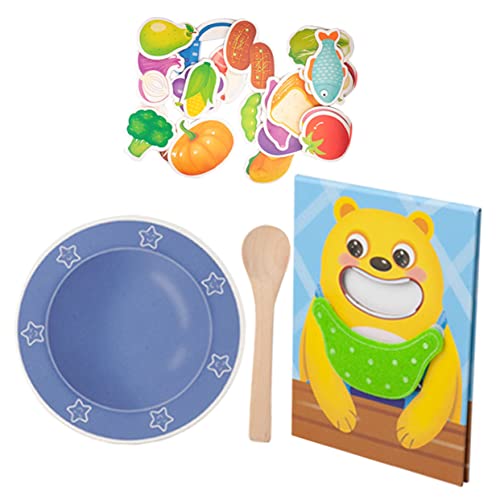 Hemobllo 1Satz Holzspielzeug für Pädagogisches Fütterungsspielzeug Interaktives Rollenspiel für Kleinkinder Fördert und Geschmacksverständnis Sicheres Langlebiges Design von Hemobllo