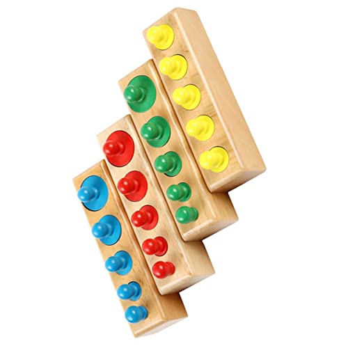 Hemobllo 1Satz Holzzylinder Spielzeugset Interaktives Montessori Steckdosenspielzeug zur Farberkennung für Fördert Wahrnehmung und Problemlösungsfähigkeiten für Kleinkinder Ab Hemobllo 1Satz Holzzylinder Spielzeugset Interaktives Montessori Steckdosenspielzeug zur Farberkennung für Fördert Wahrnehmung und Problemlösungsfähigkeiten für Kleinkinder Ab von Hemobllo