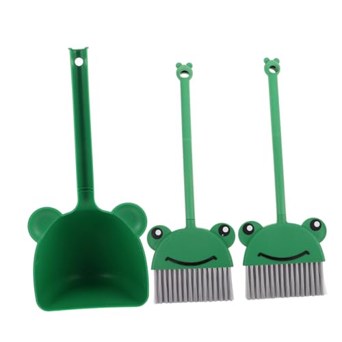 Hemobllo 1Satz Kinderreinigungsset Teiliges Set mit Besen und Kehrschaufel für Jungen und Attraktives Cartoon Design Leicht und Tragbar für Zuhause und Kindergarten Fördert von Hemobllo