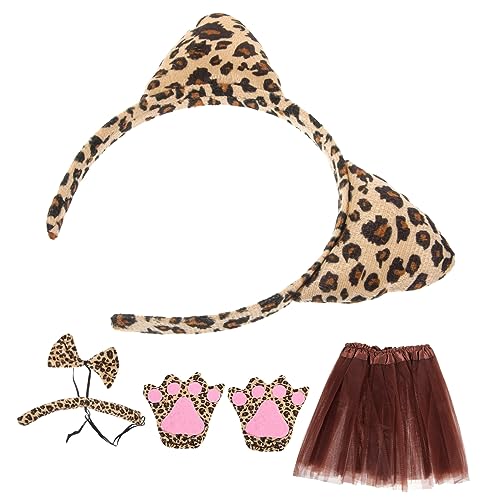 Hemobllo 1Satz Leoparden Kostüm für Teiliges Outfit mit Haarreif Fliege Rock Fasching Karneval Tier Cosplay Partys Hautfreundliches Material Langlebig Hemobllo 1Satz Leoparden Kostüm für Teiliges Outfit mit Haarreif Fliege Rock Fasching Karneval Tier Cosplay Partys Hautfreundliches Material Langlebig von Hemobllo