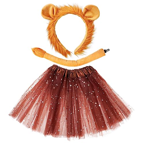 Hemobllo 1Satz Löwenkostüm Set für Teiliges Tutu Kostüm mit und Tüllrock Halloween Karneval und Tier Themenpartys Bequem und Auffällig Hemobllo 1Satz Löwenkostüm Set für Teiliges Tutu Kostüm mit und Tüllrock Halloween Karneval und Tier Themenpartys Bequem und Auffällig von Hemobllo