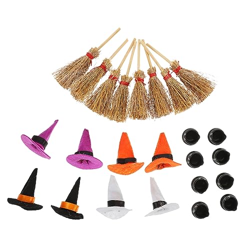Hemobllo 1Satz Mini Hexenhüte Mini Besen Kessel Teiliges Halloween für Puppenhäuser Fantasievolle Tischdeko für Cosplay und Partys Lebendige Farben Vielseitig Einsetzbar Hemobllo 1Satz Mini Hexenhüte Mini Besen Kessel Teiliges Halloween für Puppenhäuser Fantasievolle Tischdeko für Cosplay und Partys Lebendige Farben Vielseitig Einsetzbar von Hemobllo