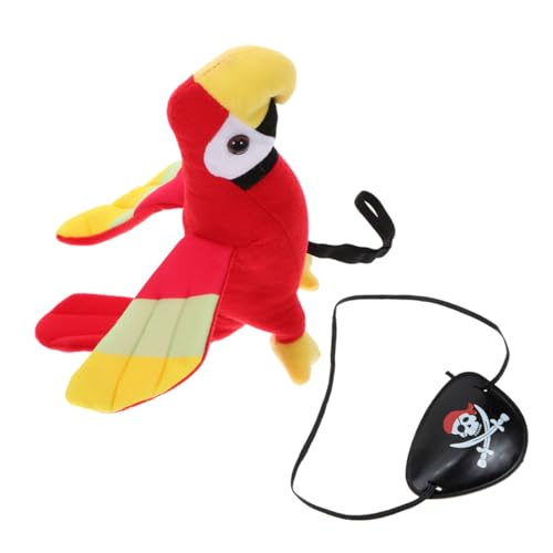 Hemobllo 1Satz Papageien Kostümzubehör Teiliges Piraten Cosplay Zubehör für Halloween Bestehend aus Schulter Papagei und Schädeltuch mit Hut für Rollenspiele Hemobllo 1Satz Papageien Kostümzubehör Teiliges Piraten Cosplay Zubehör für Halloween Bestehend aus Schulter Papagei und Schädeltuch mit Hut für Rollenspiele von Hemobllo