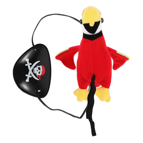 Hemobllo Piratenpapagei Schulter Dekoration aus Plüsch für Halloween Cosplay und Mottopartys Realistisches Papageienornament Piratenkostümzubehör für Kinder und Erwachsene Hemobllo Piratenpapagei Schulter Dekoration aus Plüsch für Halloween Cosplay und Mottopartys Realistisches Papageienornament Piratenkostümzubehör für Kinder und Erwachsene von Hemobllo