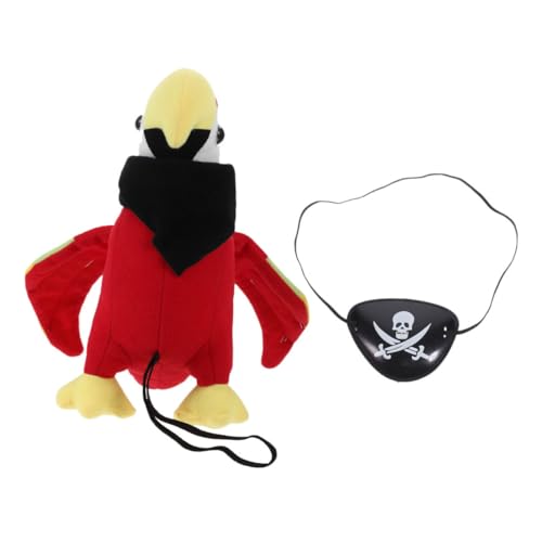 Hemobllo 1Satz Piraten Papagei Kostümzubehör Plüsch Papagei für Schulter Teiliges mit Schwarzem Halstuch und Augenmaske Rollenspiel für Kindergeburtstage Hemobllo 1Satz Piraten Papagei Kostümzubehör Plüsch Papagei für Schulter Teiliges mit Schwarzem Halstuch und Augenmaske Rollenspiel für Kindergeburtstage von Hemobllo