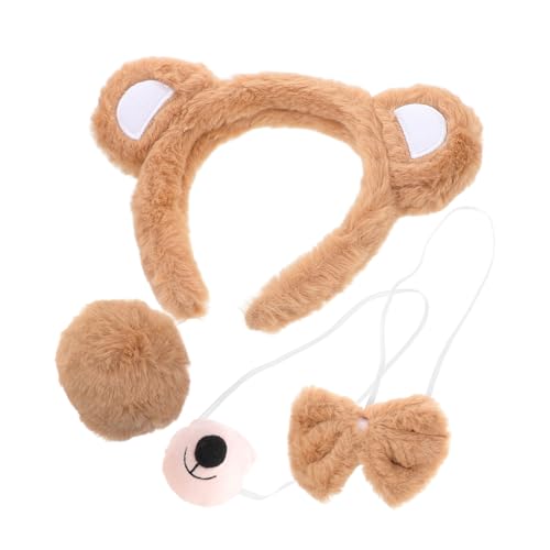 Hemobllo 1Satz Tierkostüm mit Haarreif und Nase Süßes Cosplay Zubehör für Halloween Weihnachten Karneval und Kostümpartys Teilig von Hemobllo