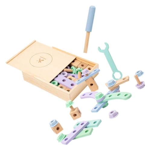 Hemobllo 1Satz Werkzeugset für Kleinkinder Holzspielzeug für Kreatives Lernen Tragbares DIY mit Montageset Frühe Bildung und Sensorisches für Jahre Alte Jungen Hemobllo 1Satz Werkzeugset für Kleinkinder Holzspielzeug für Kreatives Lernen Tragbares DIY mit Montageset Frühe Bildung und Sensorisches für Jahre Alte Jungen von Hemobllo