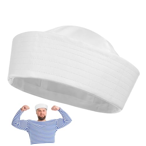 Hemobllo 1Stück Seemannsmütze für Erwachsene Verstellbare Matrosenmütze Hochwertigem Material für Kostümparty Cosplay Halloween Themenpartys für Yacht Hemobllo 1Stück Seemannsmütze für Erwachsene Verstellbare Matrosenmütze Hochwertigem Material für Kostümparty Cosplay Halloween Themenpartys für Yacht von Hemobllo