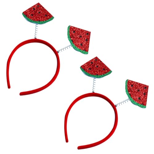 Hemobllo 2 STÜCK Stirnband Wassermelone Kopfschmuck Realistisch Leicht Bequem Stabil für Kinderfest Party Foto Requisiten Lustiger Obst Haarschmuck Jungen Mädchen von Hemobllo