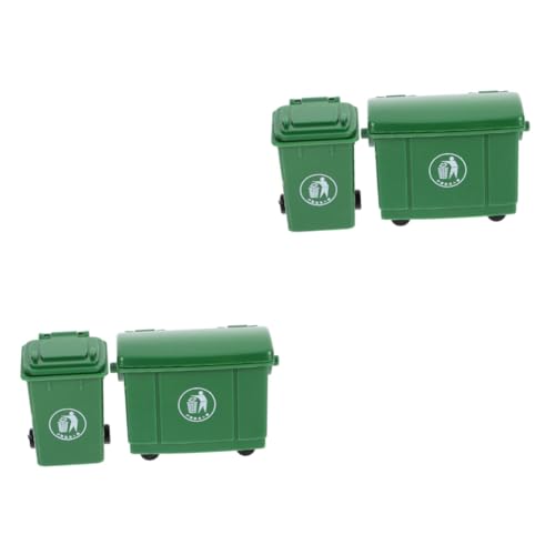 Hemobllo 2 Sätze Modell eines Sanitär-Mülleimers Mini- -Mülltonnen Abfall kleine Tonne Wurf puppenhaus zubehör Dekorative Müll kann Miniatur-Mülleimer Plastik Green Hemobllo 2 Sätze Modell eines Sanitär-Mülleimers Mini- -Mülltonnen Abfall kleine Tonne Wurf puppenhaus zubehör Dekorative Müll kann Miniatur-Mülleimer Plastik Green von Hemobllo