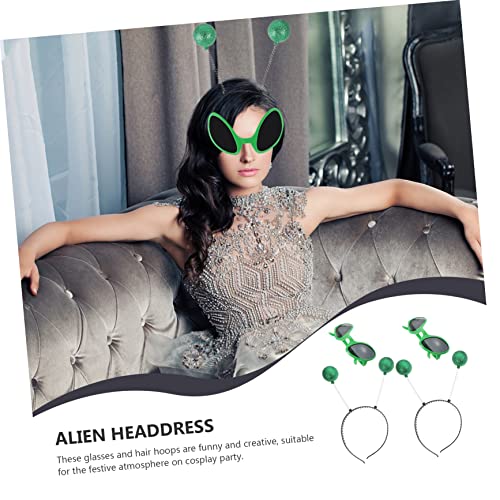 Hemobllo 2 Sätze Party Cosplay Haarreifen Teiliges mit Grünen Rahmen und Grauen Gläsern Leichte und Bequeme Party Accessoires für Kostüme Karneval Geburtstag und Festliche Anlässe Hemobllo 2 Sätze Party Cosplay Haarreifen Teiliges mit Grünen Rahmen und Grauen Gläsern Leichte und Bequeme Party Accessoires für Kostüme Karneval Geburtstag und Festliche Anlässe von Hemobllo