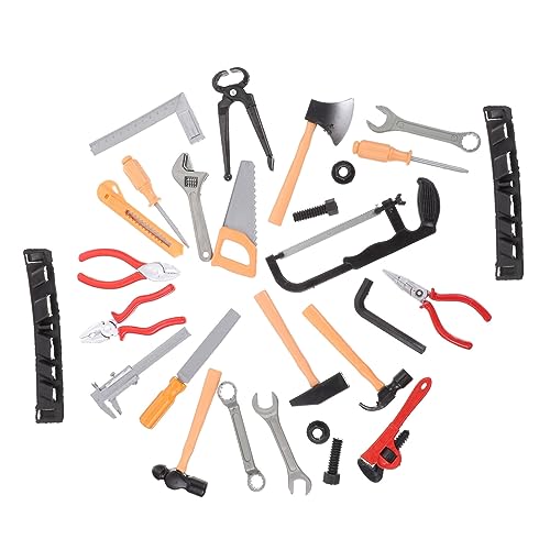 Hemobllo 2 Satz Reparaturwerkzeug aus Schraubenschlüssel Schrauben Kreatives DIY Werkzeugset für Jungen und Mädchen zur Rollenspiel der Feinmotorik von Hemobllo