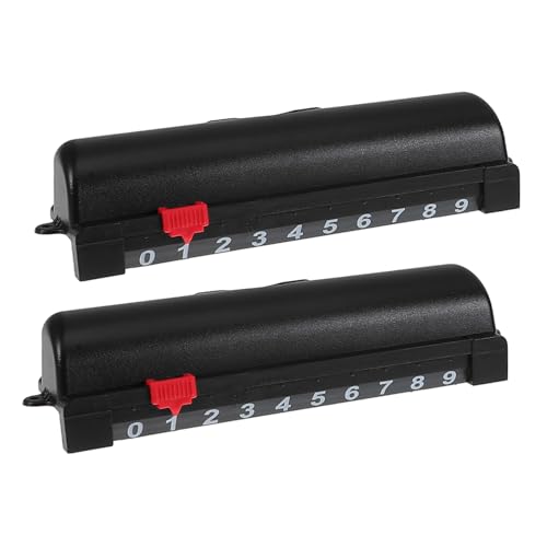 Hemobllo 2 Stück Air-Hockey-Tisch Tabletop-Air-Hockey-Spiel Airhockeytisch für Tisch-Airhockeytisch Spieltische für Spielzimmer Airhockey-Stürmer Plastik Black von Hemobllo