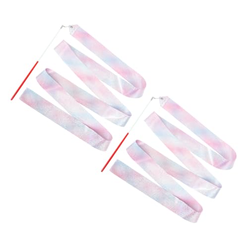 Hemobllo 2 Stück Blinkendes Sternband rosa Schleife Regenbogen Party Gymnastikband Tanzbänder für Bandstange Tanzbänder dekorativ künstlerisches Tanzzubehör Polyester Hemobllo 2 Stück Blinkendes Sternband rosa Schleife Regenbogen Party Gymnastikband Tanzbänder für Bandstange Tanzbänder dekorativ künstlerisches Tanzzubehör Polyester von Hemobllo