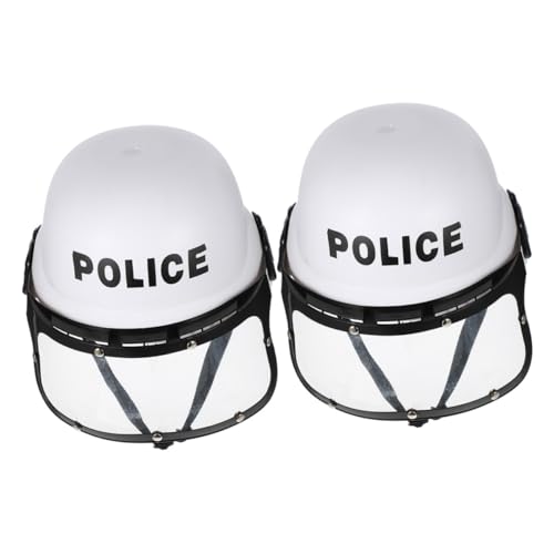 Hemobllo 2 Stück Cosplay-hut Polizeikostüm Für Männer Party Polizeizubehör Festival-polizeihüte Hüte Anziehen Polizistenmützen Kinderhüte Sicherheitshut Cosplay-kappen Plastik von Hemobllo