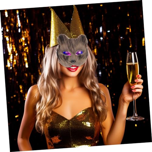 Hemobllo 2 Stück Fuchsmaske Halbgesichts Maske Kunststoff für Halloween Karneval Maskenball Party Dekoration Damen Cosplay Kurzhaarig Schwarz Hemobllo 2 Stück Fuchsmaske Halbgesichts Maske Kunststoff für Halloween Karneval Maskenball Party Dekoration Damen Cosplay Kurzhaarig Schwarz von Hemobllo