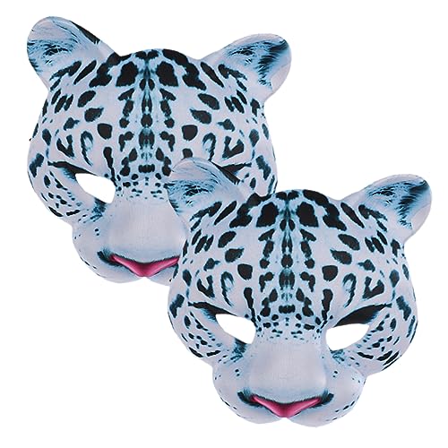 Hemobllo 2 Stück Leopard Masken Halbgesichtige Halloween Kostüm Maske aus Eva für Karneval Cosplay Maskerade und Party Verstellbares Band Dekorative Tiermasken für Erwachsene Hemobllo 2 Stück Leopard Masken Halbgesichtige Halloween Kostüm Maske aus Eva für Karneval Cosplay Maskerade und Party Verstellbares Band Dekorative Tiermasken für Erwachsene von Hemobllo