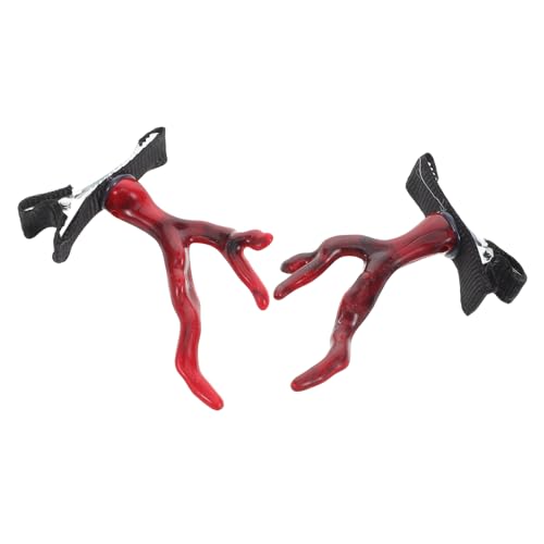 Hemobllo 2 Stück Longjiao Kopfschmuck Haarzubehör ausgefallene Haarspangen für Frauen chinesische haarspangen kleine Haarspangen für Frauen Barrettes Drachenhörner Harz rot Hemobllo 2 Stück Longjiao Kopfschmuck Haarzubehör ausgefallene Haarspangen für Frauen chinesische haarspangen kleine Haarspangen für Frauen Barrettes Drachenhörner Harz rot von Hemobllo