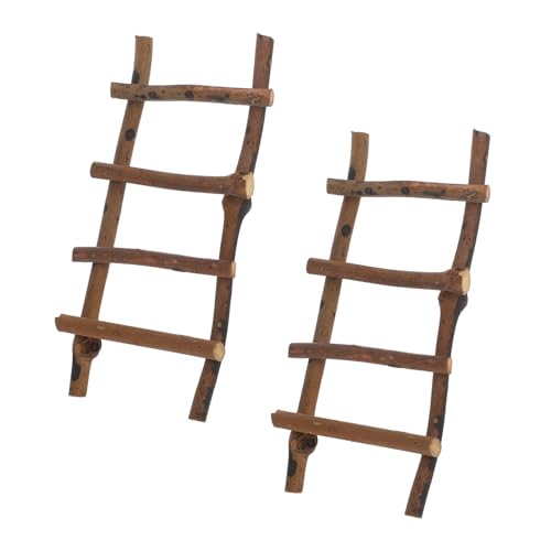 Hemobllo 2 Stück Mikro-Landschaftsleiter Miniatur-Leitermodell Mini-Leiterstütze Miniaturleiter für Feengarten Landschaftsrattanleiter Landschaftsleiterstütze Coffee Hemobllo 2 Stück Mikro-Landschaftsleiter Miniatur-Leitermodell Mini-Leiterstütze Miniaturleiter für Feengarten Landschaftsrattanleiter Landschaftsleiterstütze Coffee von Hemobllo
