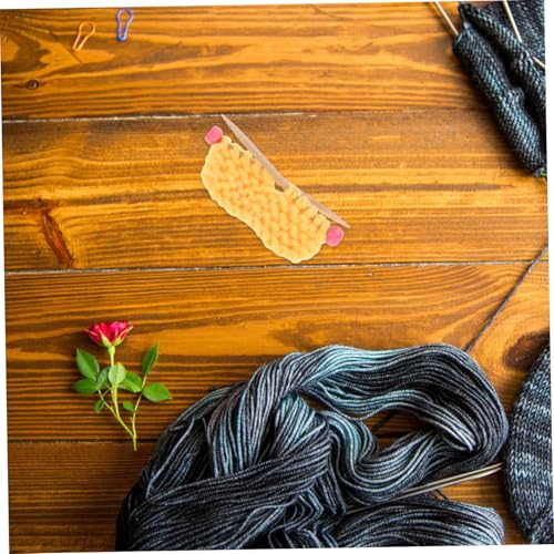 Hemobllo 2 Stück Miniatur Strickmützen Teilig aus Dicker Wollwolle Weiche Handgestrickte Mini Hüte für Puppen und Bastelbedarf Dekorative Kleine Wollmützen für Zuhause und Büro Charmante von Hemobllo