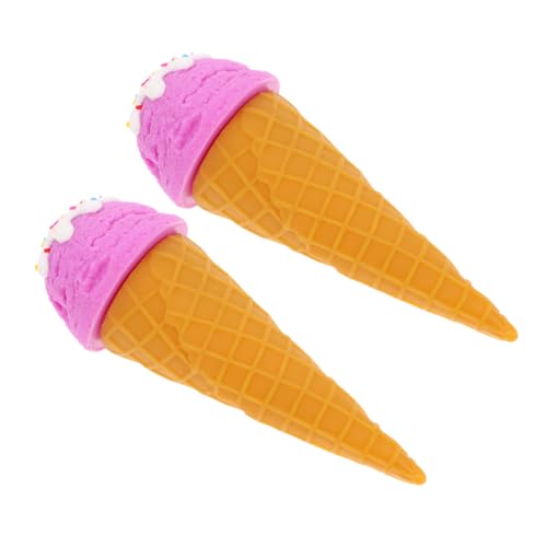 Hemobllo 2 Stück Realistisches Teiliges Eiscreme Modell Künstliche Dessert Deko aus Langlebigem Material für Fotografie Requisiten Schaufensterdekoration und DIY Heimdekor von Hemobllo