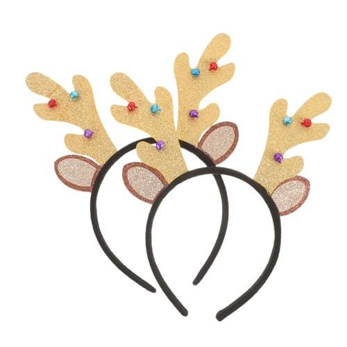 Hemobllo 2 Stück Rentier Geweih Stirnband Leichtes nicht Verformbares Weihnachtskopfschmuck für Erwachsene Festliche Haarbänder für Weihnachtsfeiern und Winterkostüme Hemobllo 2 Stück Rentier Geweih Stirnband Leichtes nicht Verformbares Weihnachtskopfschmuck für Erwachsene Festliche Haarbänder für Weihnachtsfeiern und Winterkostüme von Hemobllo