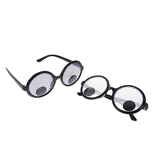 Hemobllo 2 Stück Rollbrille lustig geformt Gläser Partybrille für Erwachsene Festival-Party-Brille Comedy-Brille Neuartige Partybrille karneval party brille Fotobox-Brille Plastik von Hemobllo
