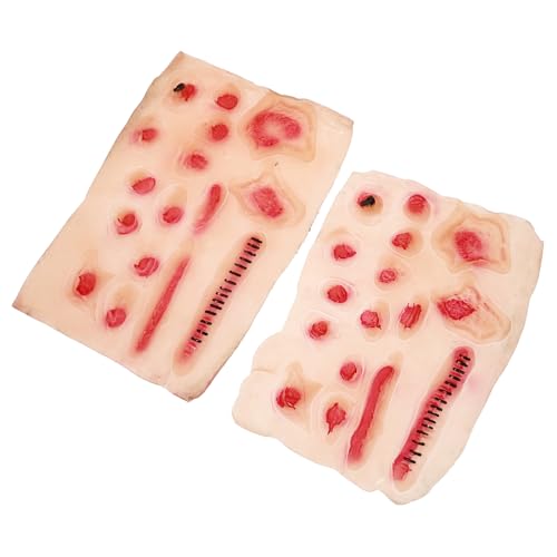 Hemobllo 2 Stück Teiliges Fake Wunden Narben Tattoo Realistische Halloween Scar Sticker Hautfreundlich Langanhaltend Einfach Anzubringen für Kostüm Film und Bühnenauftritte Hemobllo 2 Stück Teiliges Fake Wunden Narben Tattoo Realistische Halloween Scar Sticker Hautfreundlich Langanhaltend Einfach Anzubringen für Kostüm Film und Bühnenauftritte von Hemobllo