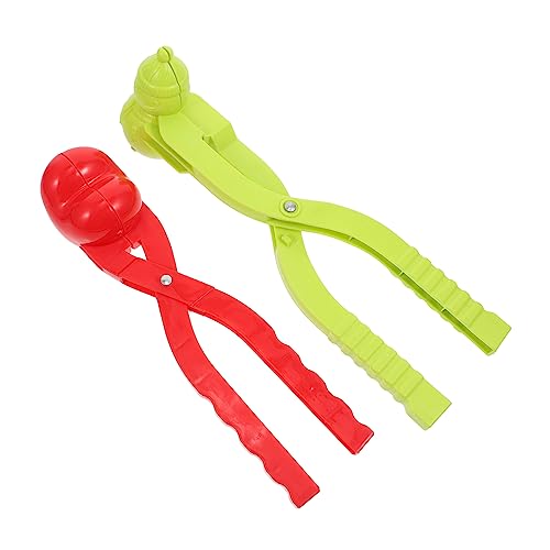Hemobllo 2 Stück Teiliges Formwerkzeug aus Kunststoff Winter für Draußen Kinderfreundlicher Maker mit Frostschutz Einfacher Clip für Komfortables Schneeballmachen Zufällige Zufällige Farbe von Hemobllo