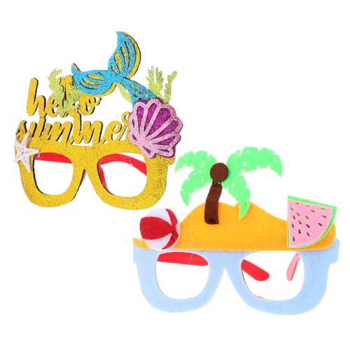 Hemobllo 2 Stück Teiliges Hawaii Sonnenbrillen Leichte Partybrillen mit Tropischem Design Sichere Fotorequisiten für Luau Strandfest Karneval und Tanzaufführungen Hemobllo 2 Stück Teiliges Hawaii Sonnenbrillen Leichte Partybrillen mit Tropischem Design Sichere Fotorequisiten für Luau Strandfest Karneval und Tanzaufführungen von Hemobllo