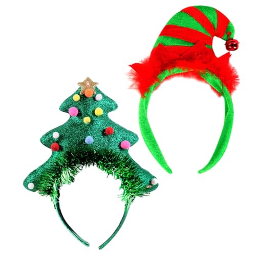 Hemobllo 2 Stück Teiliges Weihnachts Haarreif mit Glocken Clown und Weihnachtsbaum Design Leicht Formstabil Festliche Kopfbedeckung für Karneval Party Halloween und Familienfeiern Hemobllo 2 Stück Teiliges Weihnachts Haarreif mit Glocken Clown und Weihnachtsbaum Design Leicht Formstabil Festliche Kopfbedeckung für Karneval Party Halloween und Familienfeiern von Hemobllo