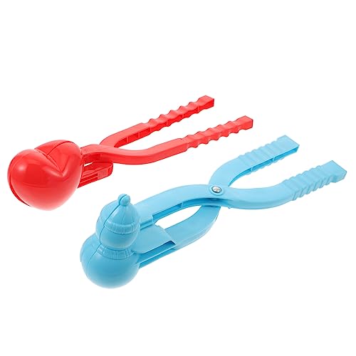 Hemobllo 2 Stück Teiliges Winterspielzeug Schneeballzange aus Robustem Kunststoff Kreative Herzform Clips für Ab Jahren für Schnee und Outdoor Spiele Zufällige Farbe Zufällige Farbe von Hemobllo