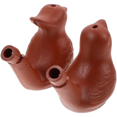 Hemobllo 2 Stück Wasservogelpfeife, Musikalische Tonvogelpfeife für Kinder Und Erwachsene, Keramik-krachmacher, Spielzeug zum Selbermachen für Geburtstagspartys von Hemobllo