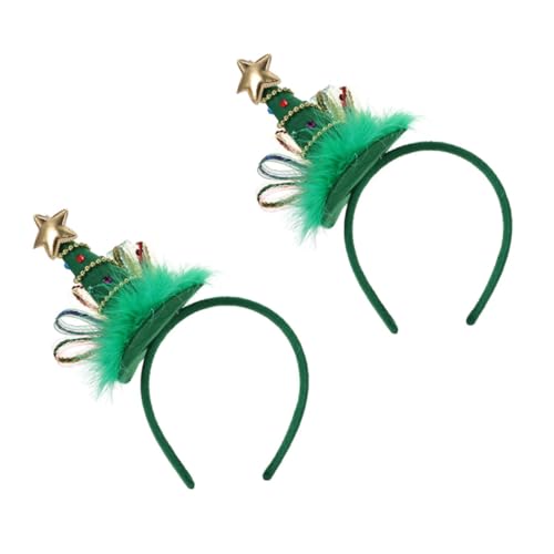 Hemobllo 2 Stück Weihnachtlicher Haarreifen Weihnachtsbaum Haarschmuck mit Lichteffekt für Festlicher Kopfschmuck für Party und Kostümfeiern Hemobllo 2 Stück Weihnachtlicher Haarreifen Weihnachtsbaum Haarschmuck mit Lichteffekt für Festlicher Kopfschmuck für Party und Kostümfeiern von Hemobllo