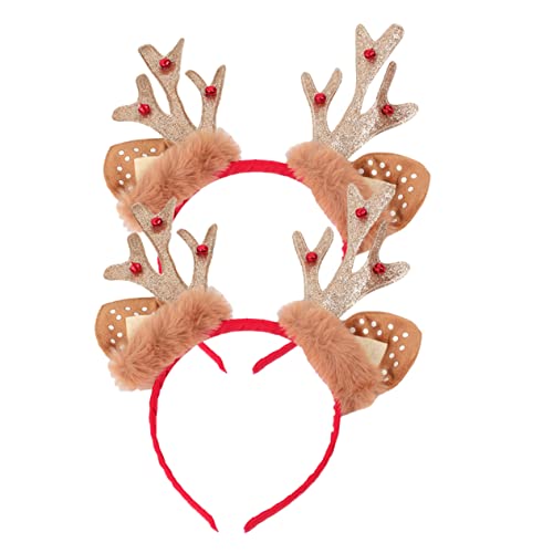Hemobllo 2 Stück Weihnachtliches Rentier Geweih Haarreif Bequem Rutschfest Leicht Strapazierfähiges Material Festlicher Kopfschmuck für Weihnachten Karneval Fasching und Party Hemobllo 2 Stück Weihnachtliches Rentier Geweih Haarreif Bequem Rutschfest Leicht Strapazierfähiges Material Festlicher Kopfschmuck für Weihnachten Karneval Fasching und Party von Hemobllo