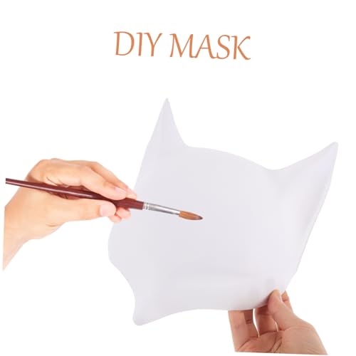 Hemobllo 2 Stück Weiße PVC Fuchsmaske aus Kunststoff zum Bemalen Unbemalte Tiermasken für DIY Handmalerei Langlebige Glatte Oberfläche für Halloween Cosplay und Maskenbälle Hemobllo 2 Stück Weiße PVC Fuchsmaske aus Kunststoff zum Bemalen Unbemalte Tiermasken für DIY Handmalerei Langlebige Glatte Oberfläche für Halloween Cosplay und Maskenbälle von Hemobllo