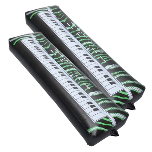 Hemobllo 2 Stück aufblasbare elektronische Tastatur aufblasbare Requisiten Instrument tragbar Klaviatur Musical Tastaturen Partyversorgung aufblasbares Klavier Party-Schlauchboote PVC von Hemobllo