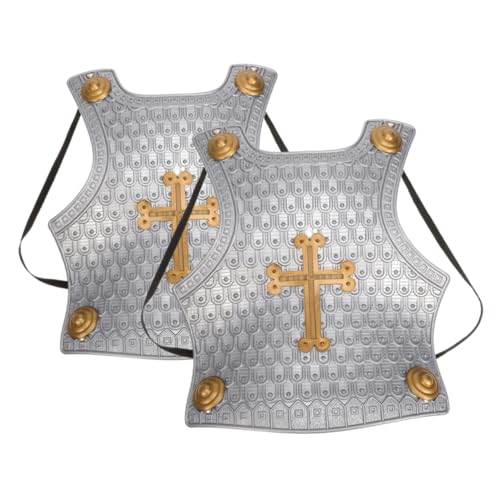 Hemobllo 2 Stücke Vintage Römische Rüstung Kinder Tragbare Schlacht Schild Jungen Kleid Up Kostüm Cosplay Rüstung Party Rolle Spielen Spielzeug Ritter Soldat Kostüm von Hemobllo