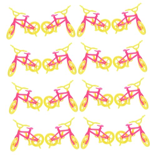 Hemobllo 20 Stück Mini-Fahrrad Mountainbike -Dekoration -fahrradfigur Kinderfahrraddekoration Mini-Desktop-Ornament Desktop-Ornament Fahrrad Plastik von Hemobllo