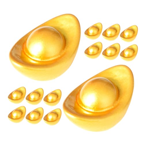 Hemobllo 20 Stück Teiliges Miniatur Yuanbao Reichtumsbarren Kleine Goldfarbene Resin Ingots Dekorative Mini Deko für Puppenhaus DIY Bastelbedarf Realistische Chinesische Glückssymbole Hemobllo 20 Stück Teiliges Miniatur Yuanbao Reichtumsbarren Kleine Goldfarbene Resin Ingots Dekorative Mini Deko für Puppenhaus DIY Bastelbedarf Realistische Chinesische Glückssymbole von Hemobllo