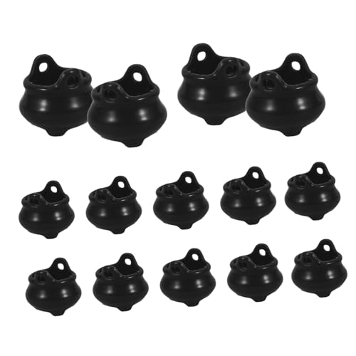 Hemobllo 20Stücke Halloween Dekoration Mini Kessel Ornamente für Mikro Landschaftsdekor Party Charms und Festliche Hinzufügen von Hemobllo