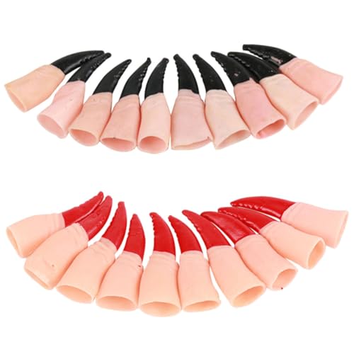Hemobllo 20Stücke Teiliges Realistische Halloween Finger und Kompakte Hexenfinger Requisite für Unvergessliche Halloween Partys für Dress Up Events von Hemobllo