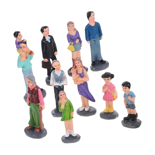 Hemobllo 20stücke Teiliges Resin Figuren Für Sandtisch-Dekoration Miniatur Menschen Familie Landschaftsrequisiten Für -landschaften Und Garten-Dekorationen von Hemobllo