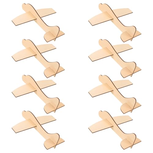 Hemobllo 24 Stück Unbehandelte Holzflugzeuge, Kleine Flugzeugmodelle, DIY Leere Flugzeugspielzeuge für Kinder, Khaki, 17.5 x 5.6 x 0.8 cm Hemobllo 24 Stück Unbehandelte Holzflugzeuge, Kleine Flugzeugmodelle, DIY Leere Flugzeugspielzeuge für Kinder, Khaki, 17.5 x 5.6 x 0.8 cm von Hemobllo