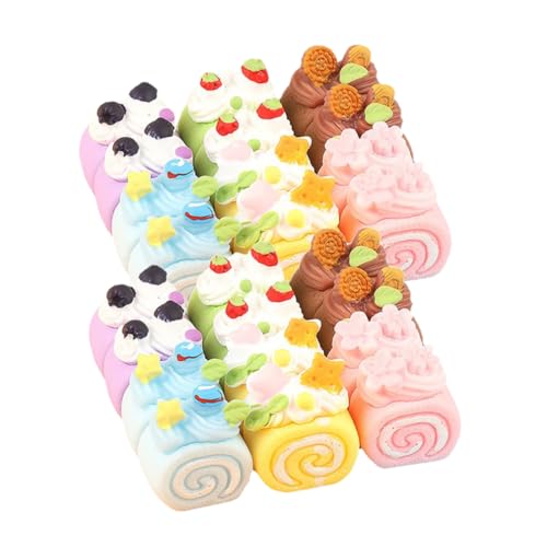Hemobllo 24Stücke Dessertmodell Fake Desserts für Mini Realistische Nachbildung von Kuchen und Macarons für Puppenhaus Dekoration und Foto Requisiten Hemobllo 24Stücke Dessertmodell Fake Desserts für Mini Realistische Nachbildung von Kuchen und Macarons für Puppenhaus Dekoration und Foto Requisiten von Hemobllo