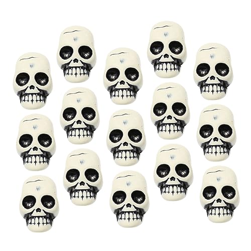 Hemobllo 25Stücke Schädelkopf Figuren aus Harz Halloween Deko für Grusel Requisiten für Partys und Streiche für Skelett Dekoration und Horrorbüros Hemobllo 25Stücke Schädelkopf Figuren aus Harz Halloween Deko für Grusel Requisiten für Partys und Streiche für Skelett Dekoration und Horrorbüros von Hemobllo