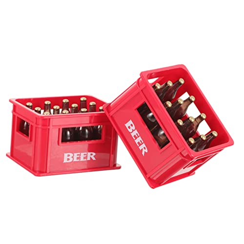 Hemobllo 2Sätze Mini Dekorationsset Teiliges mit Mini Weinflaschen Kunststoff für Puppenhaus Zubehör für Miniaturen Realistische Dekoration für Bar von Hemobllo