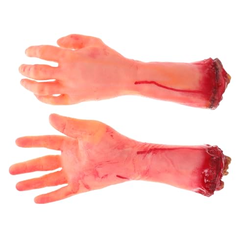 Hemobllo 2Stücke Falsche Hände Gruselige Halloween Dekoration für Spukhäuser Requisiten für Scherze und Unvergessliche Partyerlebnisse Realistisch und Platzsparend Hemobllo 2Stücke Falsche Hände Gruselige Halloween Dekoration für Spukhäuser Requisiten für Scherze und Unvergessliche Partyerlebnisse Realistisch und Platzsparend von Hemobllo