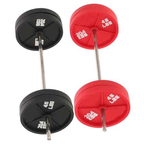 Hemobllo 2Stücke Fitnessgeräte für Puppenhäuser Mini Hantelgewichte Puppenhaus Dekoration Perfektes Zubehör für Modellzimmer und Einzigartiges Design von Hemobllo